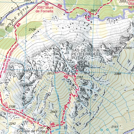 Carte de randonnée n° 30 - Bressanone & Val de Funes (italie) | Tabacco carte de randonnée Tabacco