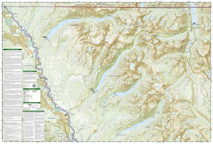 Carte de randonnée n° 313 - Parc national des Glaciers, North Fork (Montana) | National Geographic carte de randonnée National Geographic 