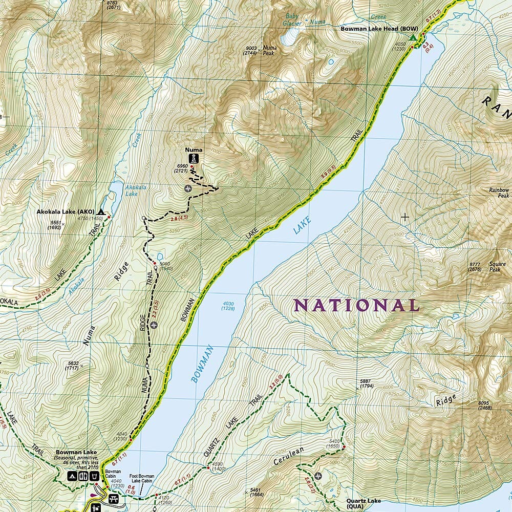 Carte de randonnée n° 313 - Parc national des Glaciers, North Fork (Montana) | National Geographic carte de randonnée National Geographic 
