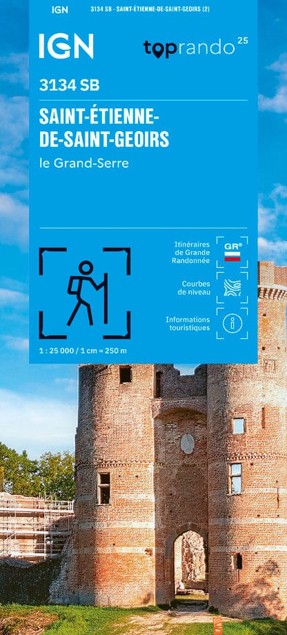 Carte de randonnée IGN Série Bleue n° 3134 - St-Etienne-de-St-Geoirs, Le Grand-Serre carte de randonnée IGN