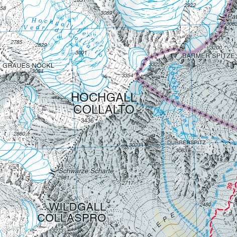 Carte de randonnée n° 32 - Anterselva et Casies (Italie) | Tabacco carte de randonnée Tabacco