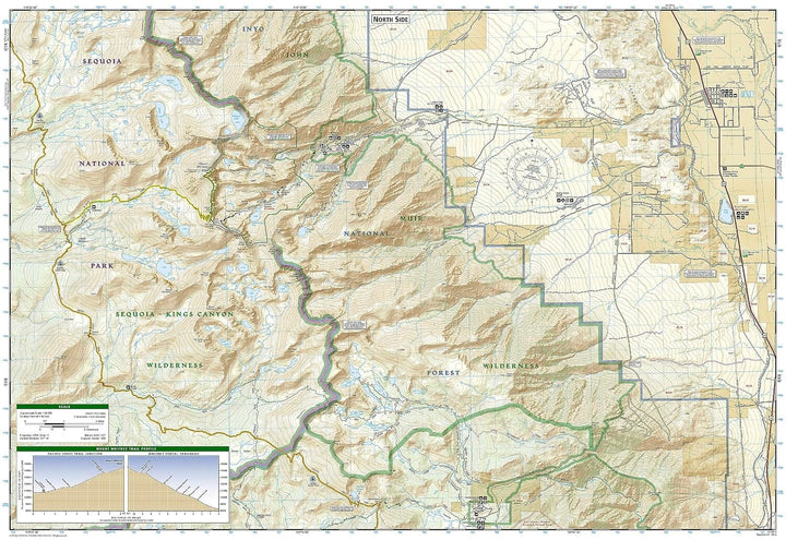 Carte de randonnée n° 322 - Mont Whitney (Californie) | National Geographic carte de randonnée National Geographic 