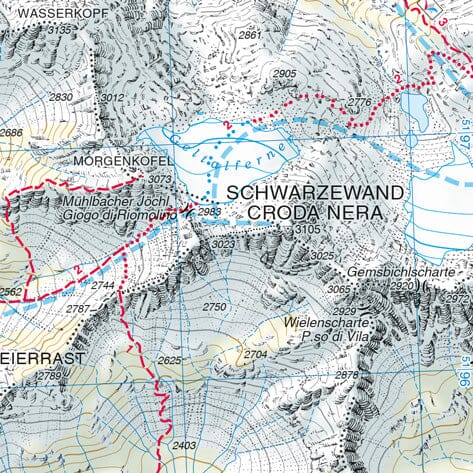 Carte de randonnée n° 33 - Val Pusteria et Brunico (Italie) | Tabacco carte de randonnée Tabacco
