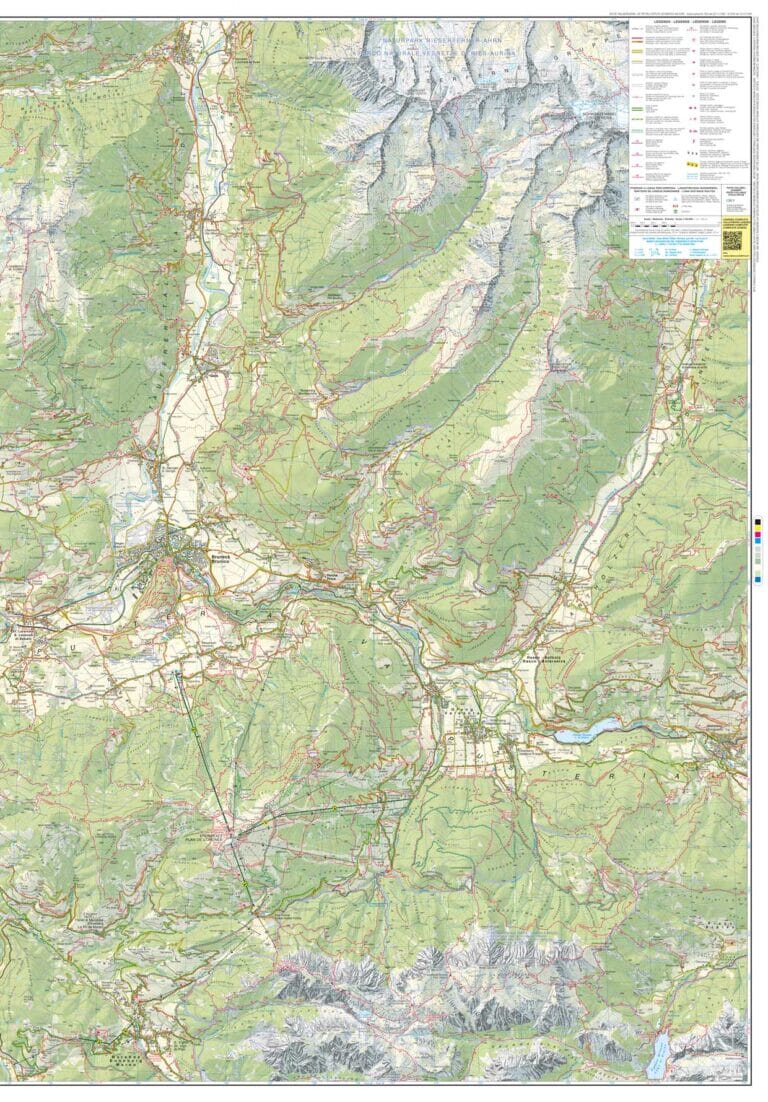 Carte de randonnée n° 33 - Val Pusteria et Brunico (Italie) | Tabacco carte de randonnée Tabacco