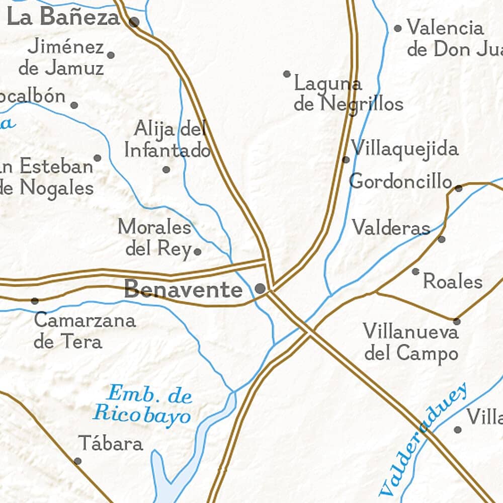 Carte de randonnée n° 4004 - Camino de Santiago 3 : Terradillos de los Templarios à Ponferrada | National Geographic carte de randonnée National Geographic