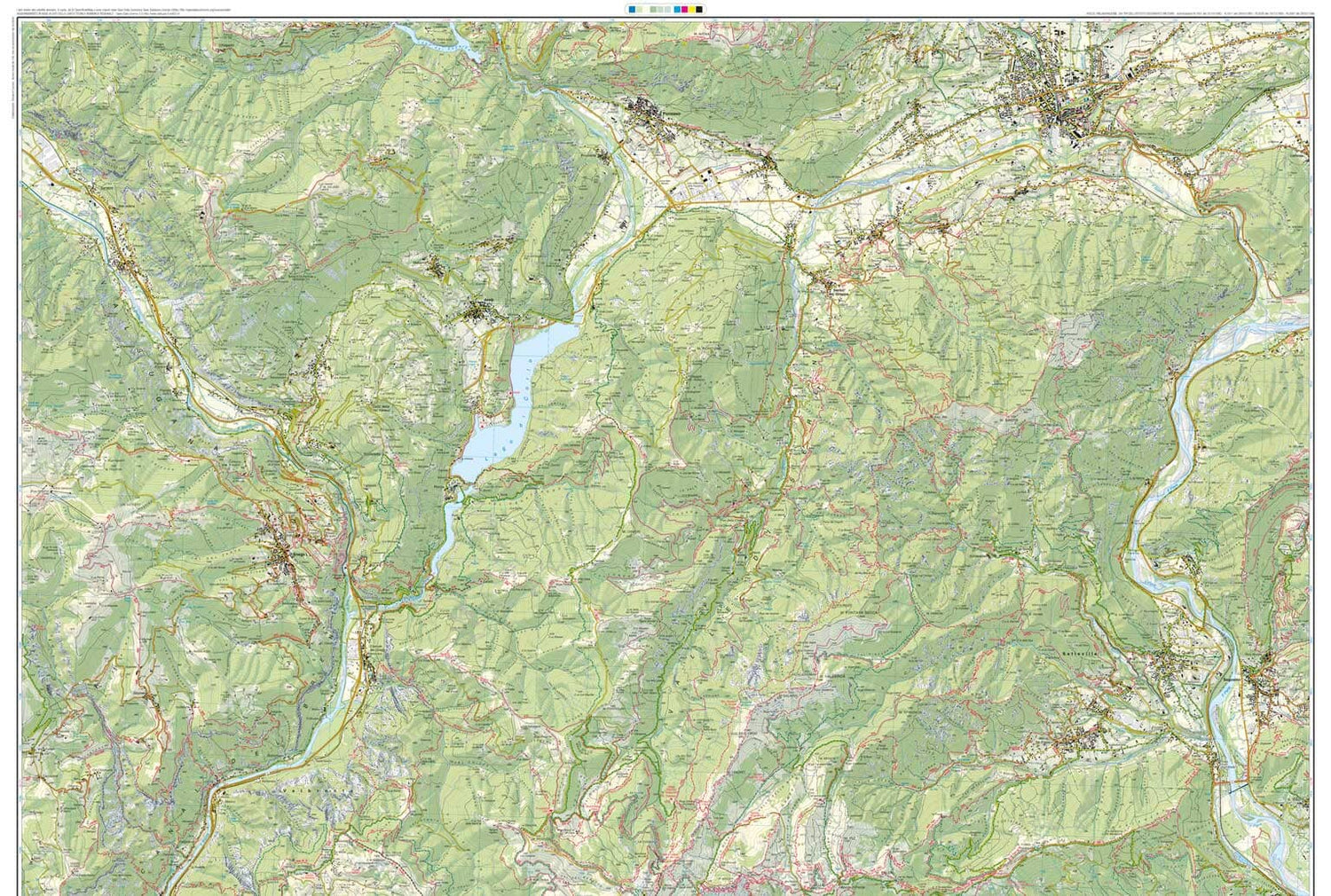 Carte de randonnée n° 51 - Monte Grappa, Bassano & Feltre (Italie) | Tabacco carte de randonnée Tabacco