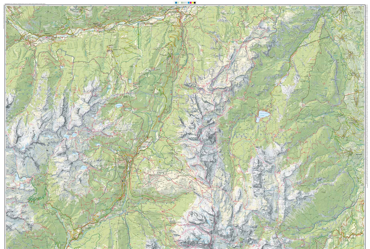 Carte de randonnée n° 53 - Dolomites de Brenta (Dolomites) | Tabacco carte de randonnée Tabacco