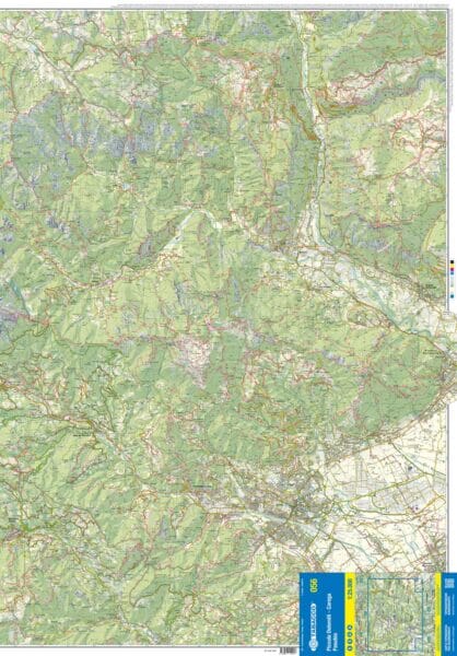 Carte de randonnée n° 56 - Piccole Dolomiti, Pasubio, Carega (Italie) | Tabacco carte de randonnée Tabacco