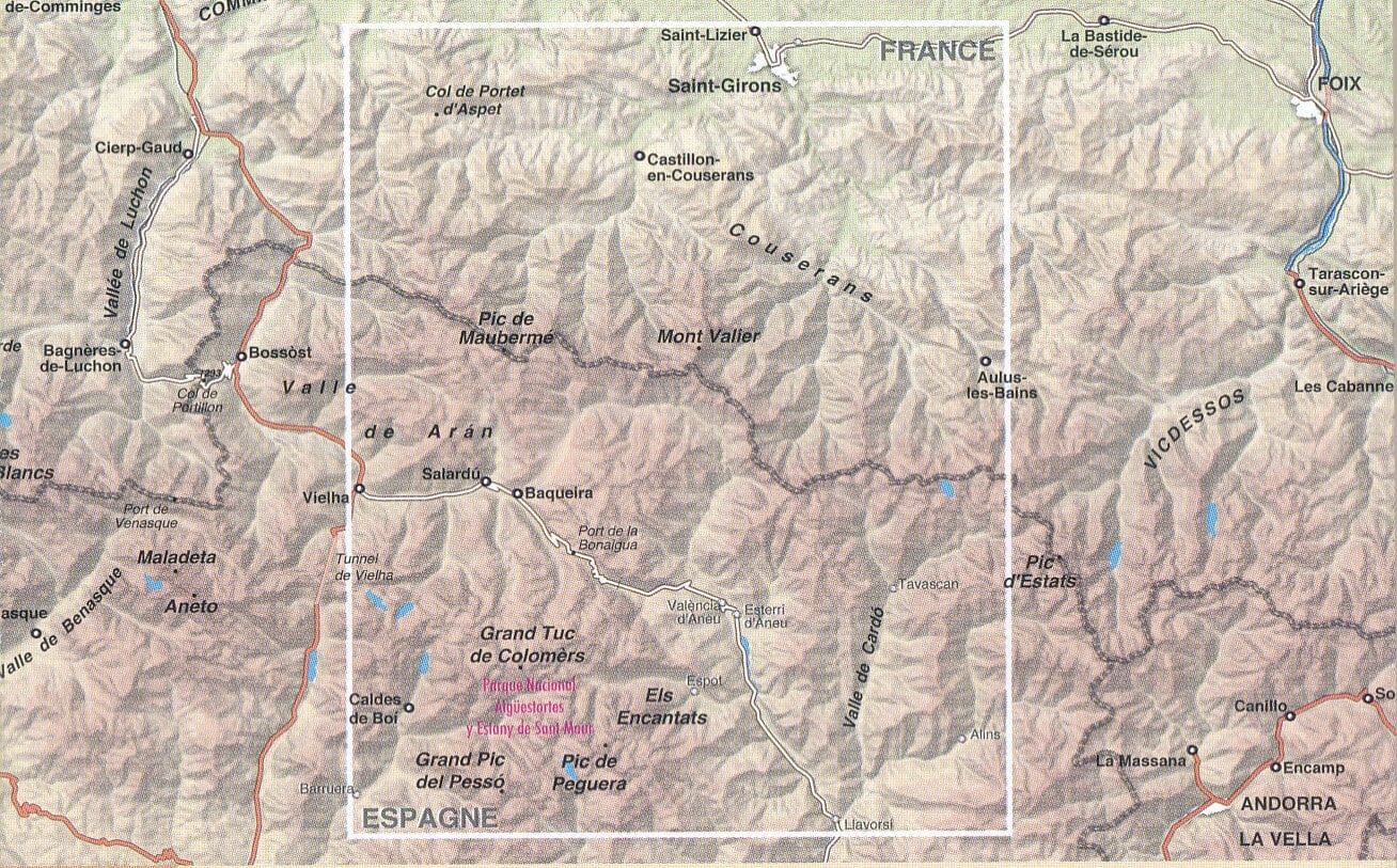 Carte de randonnée n° 6 - Couserans & Val d'Aran (Pyrénées) | Rando Editions carte de randonnée Rando Editions
