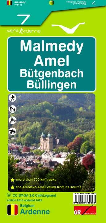 Carte de randonnée n° 7 - Malmedy | Mini Planet carte de randonnée Mini Planet