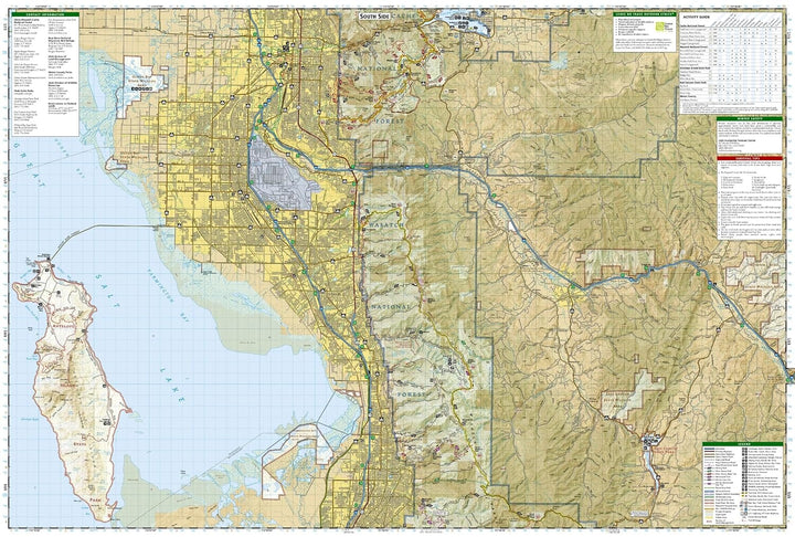 Carte de randonnée n° 700 - Ogden Monte Cristo Range (Utah) | National Geographic carte de randonnée National Geographic 