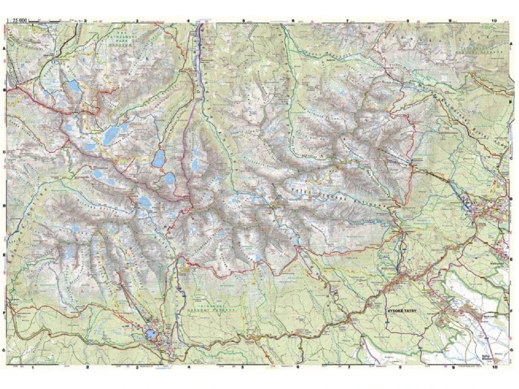 Carte de randonnée n° 701 - Haut Tatras (Slovaquie) | Shocart carte de randonnée Shocart 