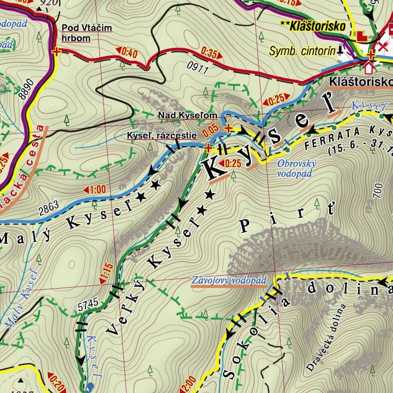 Carte de randonnée n° 702 - Tatras ouest (Slovaquie) | Shocart carte de randonnée Shocart 