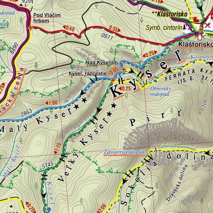 Carte de randonnée n° 702 - Tatras ouest (Slovaquie) | Shocart carte de randonnée Shocart 