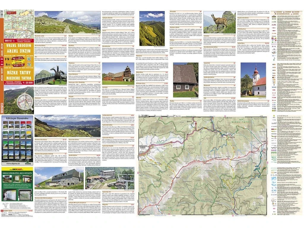 Carte de randonnée n° 703 - Basses Tatras (Slovaquie) | Shocart carte de randonnée Shocart 