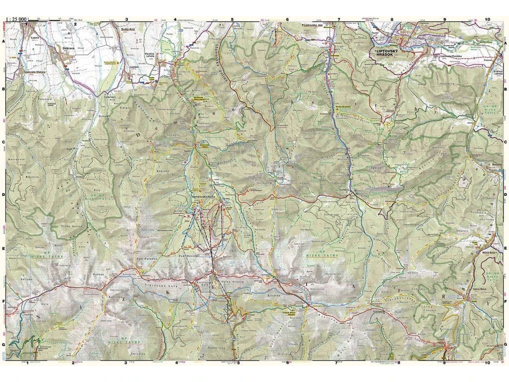 Carte de randonnée n° 703 - Basses Tatras (Slovaquie) | Shocart carte de randonnée Shocart 