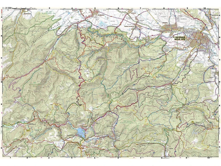 Carte de randonnée n° 704 - Slovenský Raj / Parc national du Paradis slovaque (Slovaquie) | Shocart carte de randonnée Shocart 