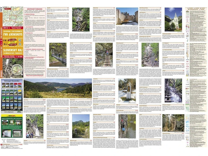 Carte de randonnée n° 704 - Slovenský Raj / Parc national du Paradis slovaque (Slovaquie) | Shocart carte de randonnée Shocart 