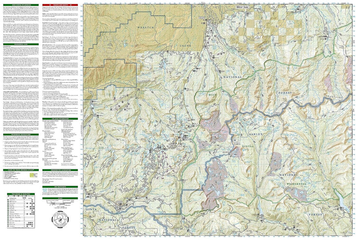 Carte de randonnée n° 711 - Hautes Uintas (Utah) | National Geographic carte de randonnée National Geographic 