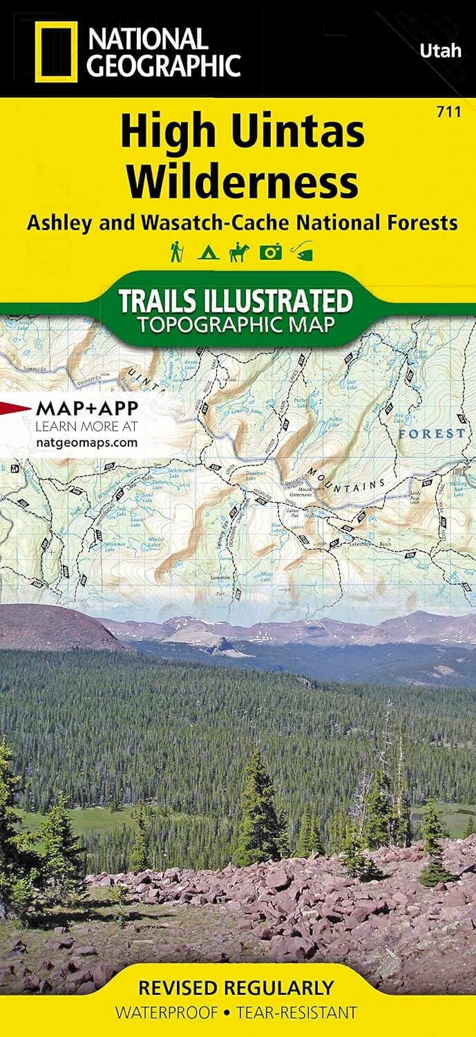 Carte de randonnée n° 711 - Hautes Uintas (Utah) | National Geographic carte de randonnée National Geographic 