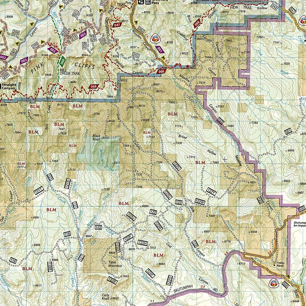 Carte de randonnée n° 714 - Grand Staircase, Paunsaugunt Plateau (Utah) | National Geographic carte de randonnée National Geographic 