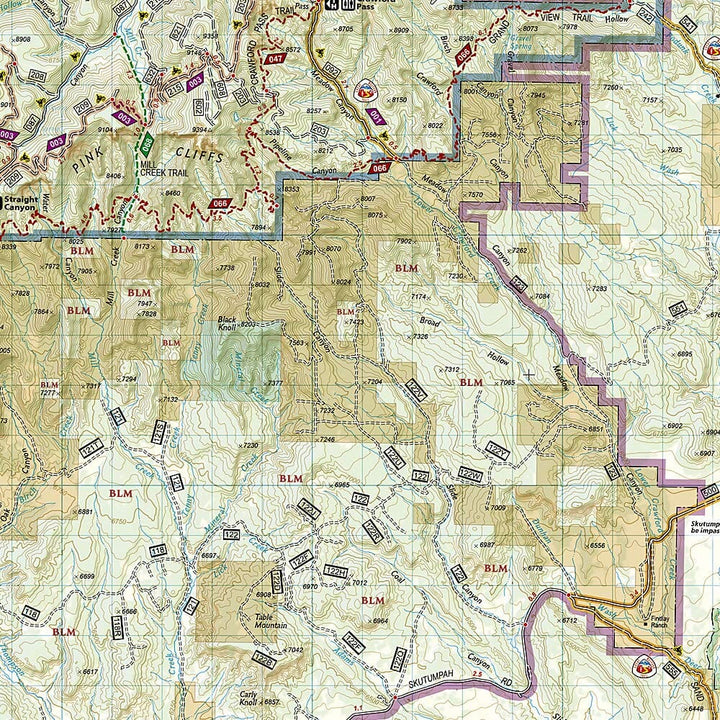 Carte de randonnée n° 714 - Grand Staircase, Paunsaugunt Plateau (Utah) | National Geographic carte de randonnée National Geographic 