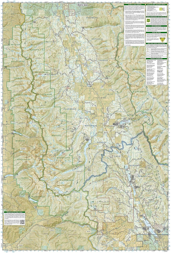 Carte de randonnée n° 724 - Missoula, Mission Mountains (Montana) | National Geographic carte de randonnée National Geographic 