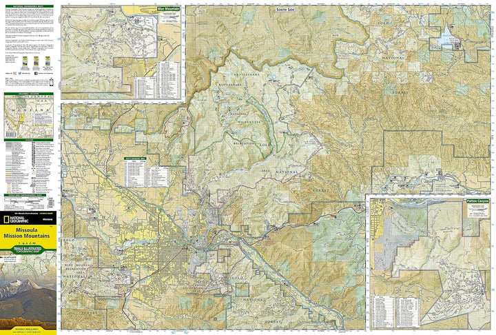 Carte de randonnée n° 724 - Missoula, Mission Mountains (Montana) | National Geographic carte de randonnée National Geographic 