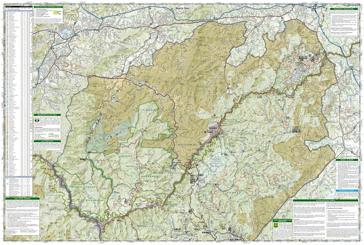 Carte de randonnée n° 780 - Pisgah Ranger District, Pisgah National Forest (North Carolina) | National Geographic carte de randonnée National Geographic 