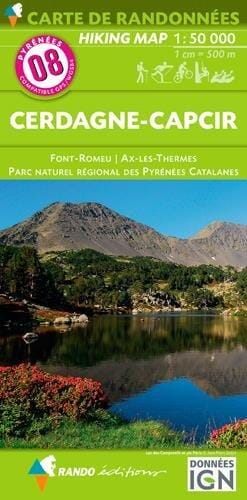 Carte de randonnée n° 8 - Cerdagne et Capcir (Pyrénées Catalanes) | Rando Editions carte pliée Rando Editions 