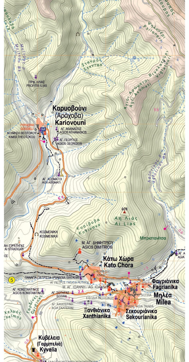 Carte de randonnée n° 8.10 - Exo Mani | Anavasi carte de randonnée Anavasi 