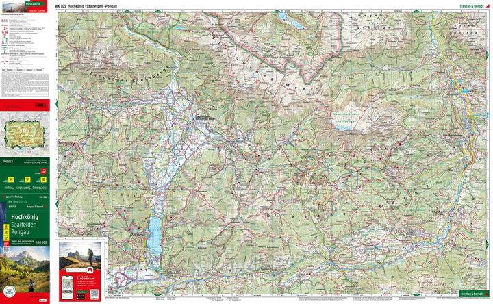 Carte de randonnée n° WK103 - Hochkönig, Saalfelden, Pongau (Alpes autrichiennes) | Freytag & Berndt carte de randonnée Freytag & Berndt 