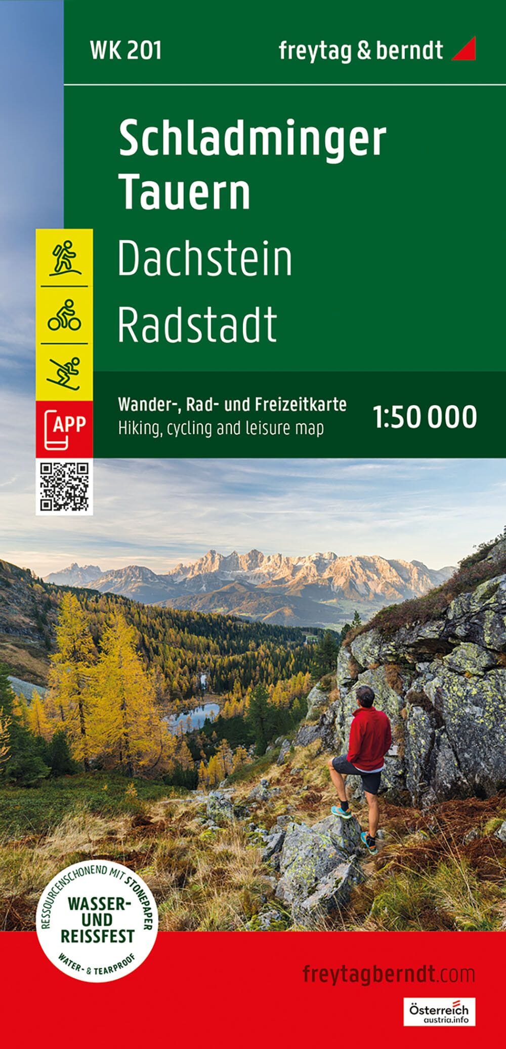 Carte de randonnée n° WK201 - Schladminger Tauern, Radstadt, Dachstein (Alpes autrichiennes) | Freytag & Berndt carte de randonnée Freytag & Berndt