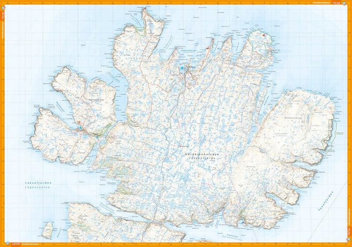 Carte de randonnée - Nordkinnhalvøya (Norvège) | Calazo - 1/50 000 carte pliée Calazo 