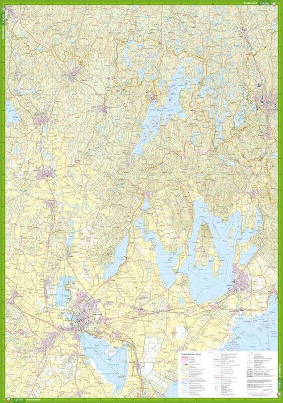 Carte de randonnée - Nordöstra Skåne (Suède) | Calazo carte de randonnée Calazo