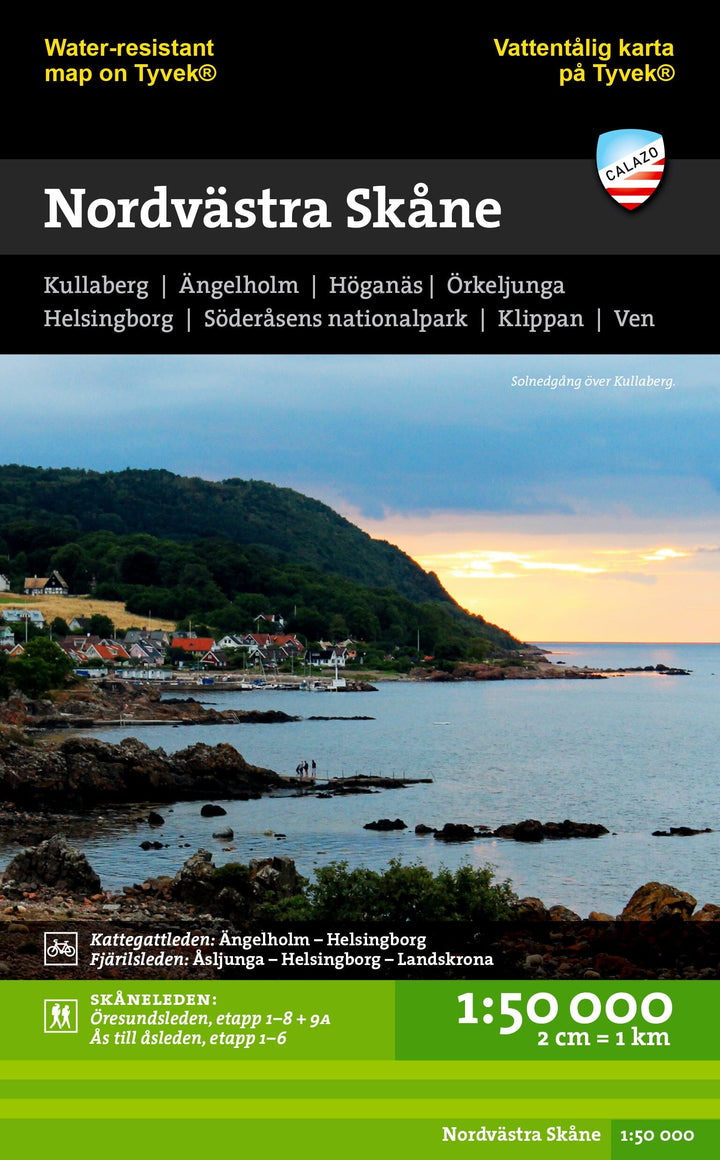 Carte de randonnée - Nordvästra Skåne (Suède) | Calazo carte pliée Calazo 