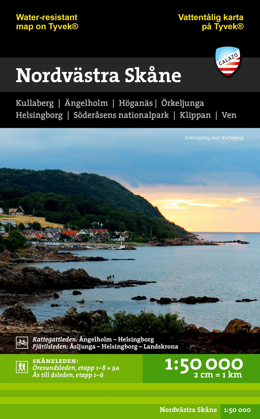 Carte de randonnée - Nordvästra Skåne (Suède) | Calazo carte pliée Calazo 