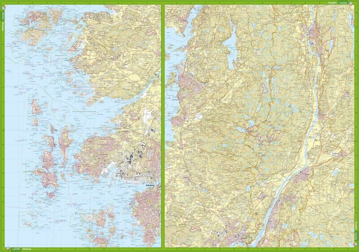 Carte de randonnée - Norra Göteborg (Suède) | Calazo carte pliée Calazo 