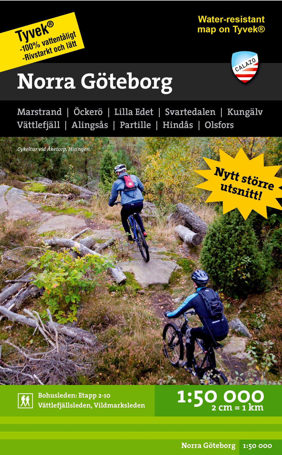 Carte de randonnée - Norra Göteborg (Suède) | Calazo carte pliée Calazo 