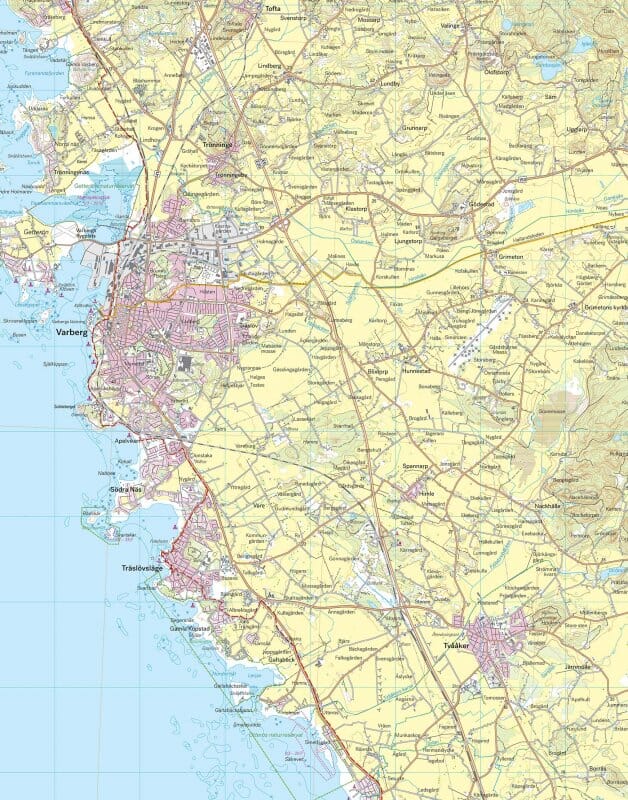 Carte de randonnée - Norra Halland (Suède) | Calazo carte pliée Calazo 