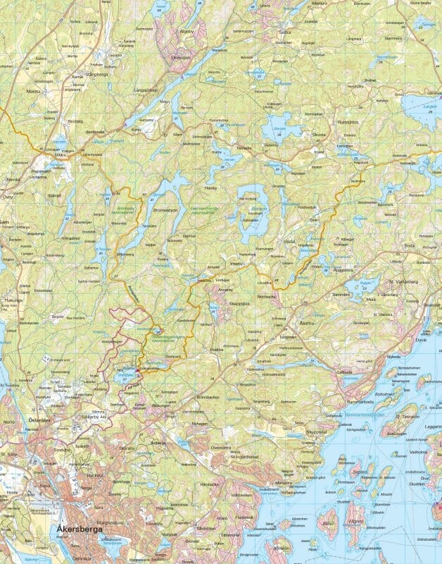 Carte de randonnée - Norra Stockholm (Suède) | Calazo carte pliée Calazo 