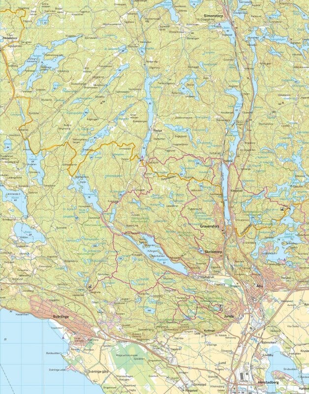 Carte de randonnée - Norrköping (Suède) | Calazo carte pliée Calazo 