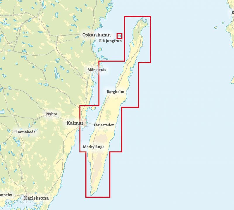 Carte de randonnée - Öland (Suède) | Calazo carte de randonnée Calazo
