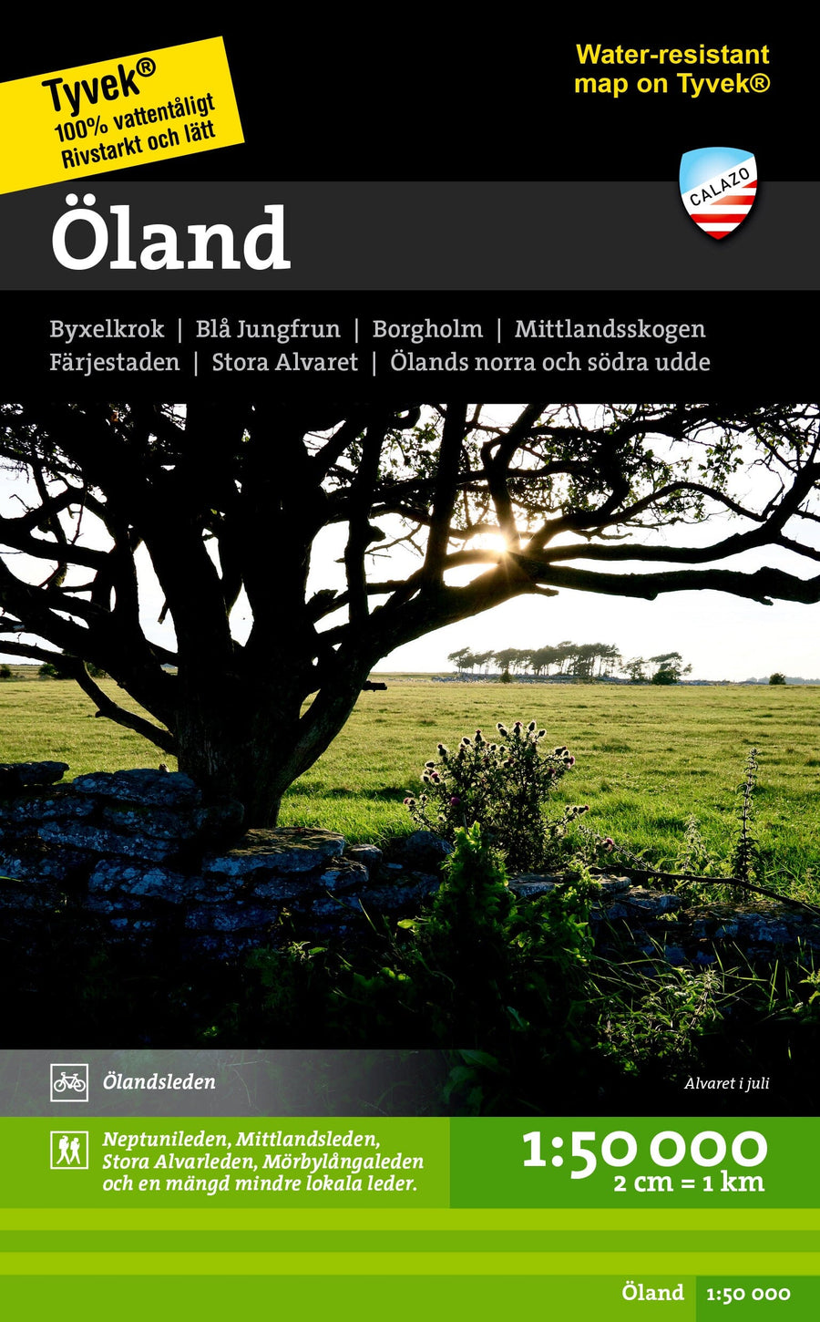 Carte de randonnée - Öland (Suède) | Calazo carte pliée Calazo 