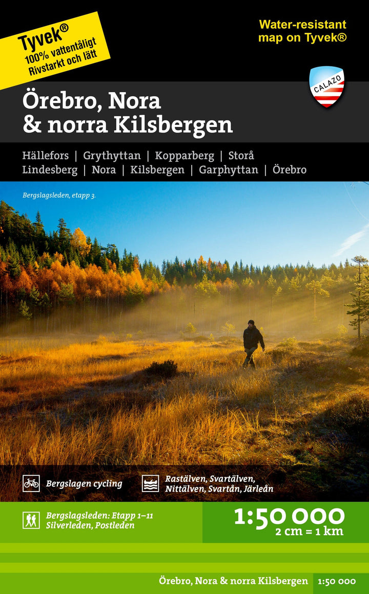 Carte de randonnée - Örebro, Nora & Norra Kilsbergen (Suède) | Calazo carte pliée Calazo 