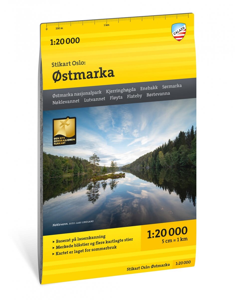 Carte de randonnée - Oslo Est - Stikart (Norvège) | Calazo carte de randonnée Calazo