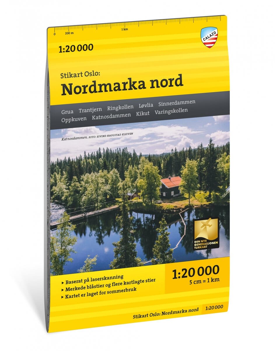 Carte de randonnée - Oslo Nord - Stikart (Norvège) | Calazo carte de randonnée Calazo