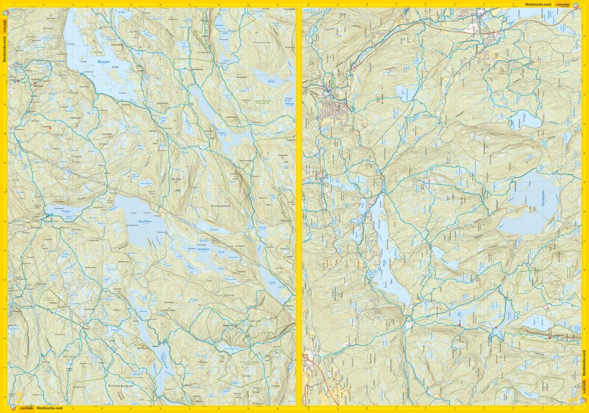 Carte de randonnée - Oslo Nord - Stikart (Norvège) | Calazo carte de randonnée Calazo