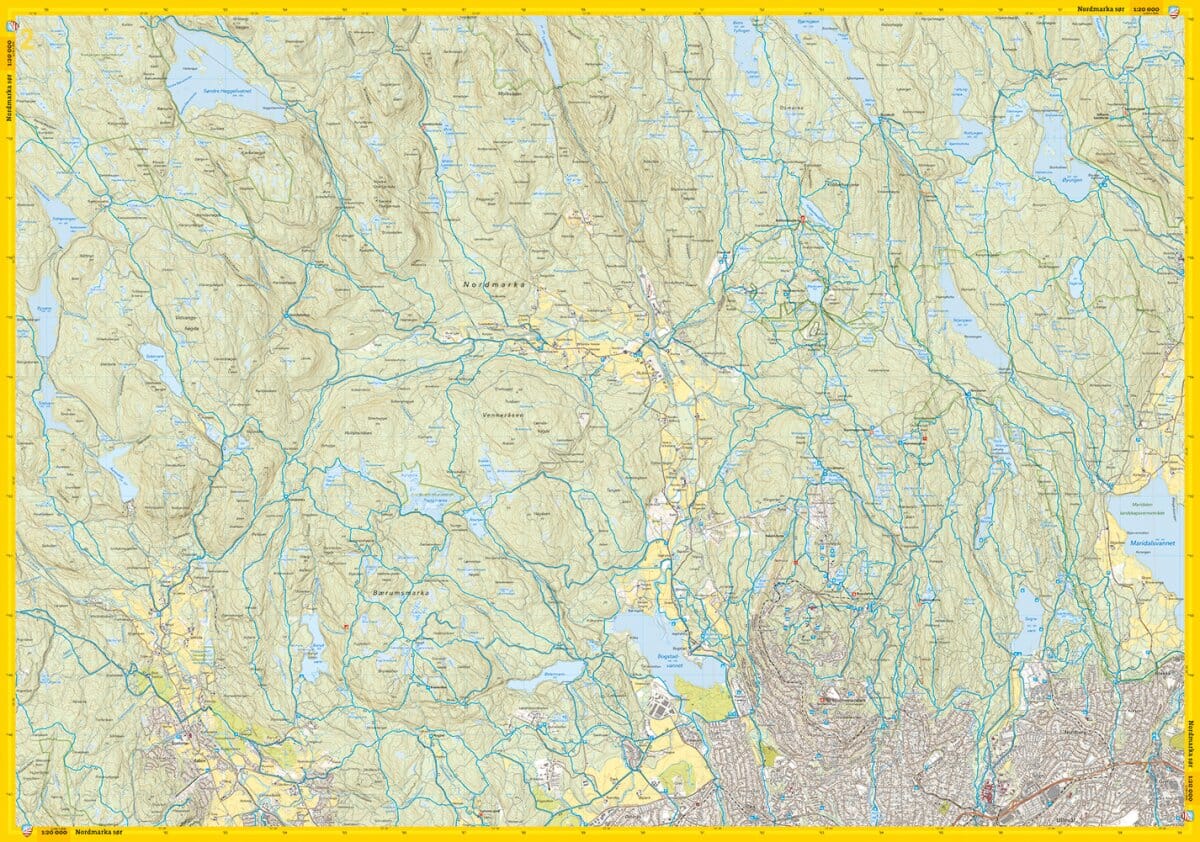 Carte de randonnée - Oslo Sud - Stikart (Norvège) | Calazo carte de randonnée Calazo