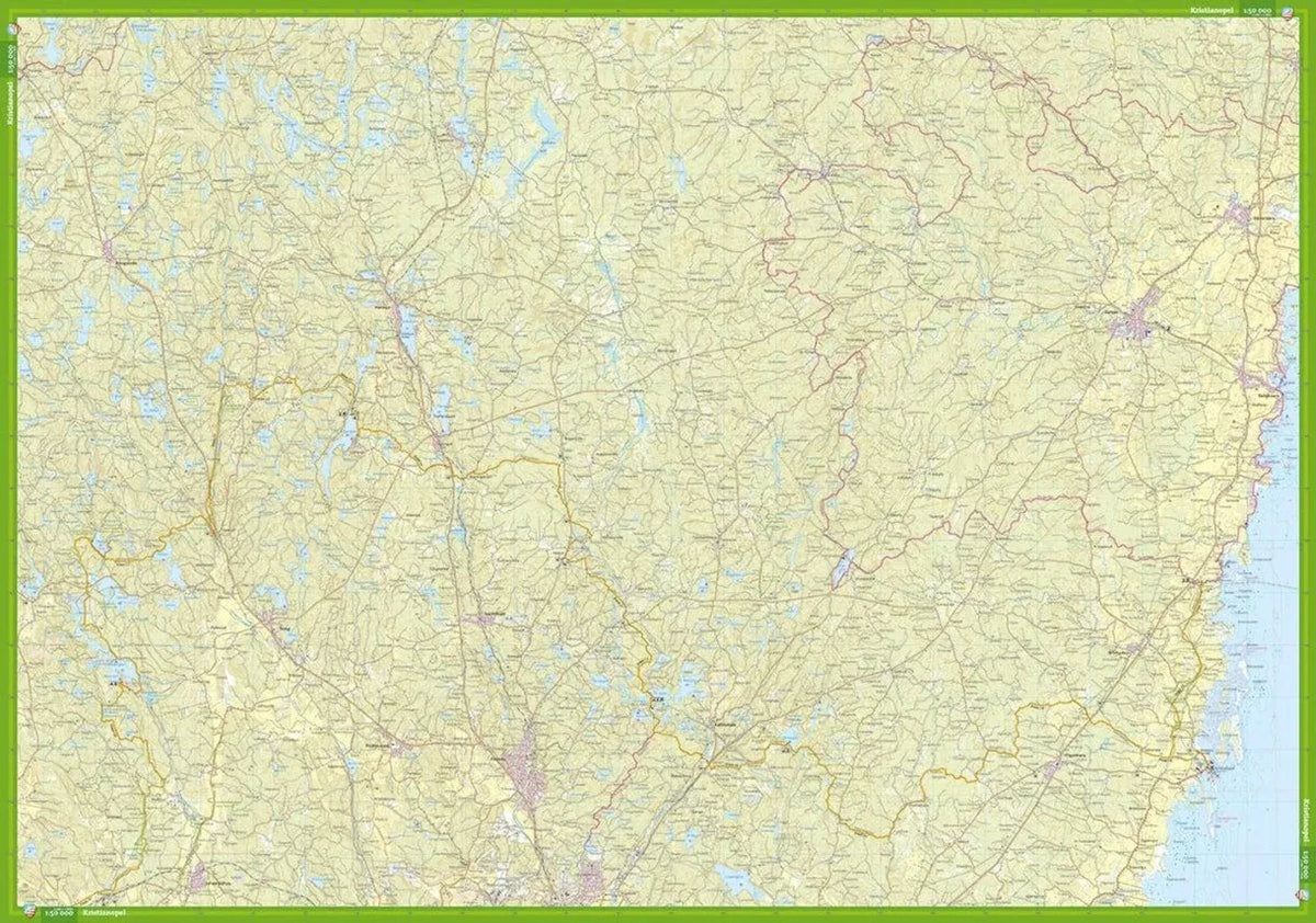 Carte de randonnée - Östra Blekinge (Suède) | Calazo carte de randonnée Calazo 